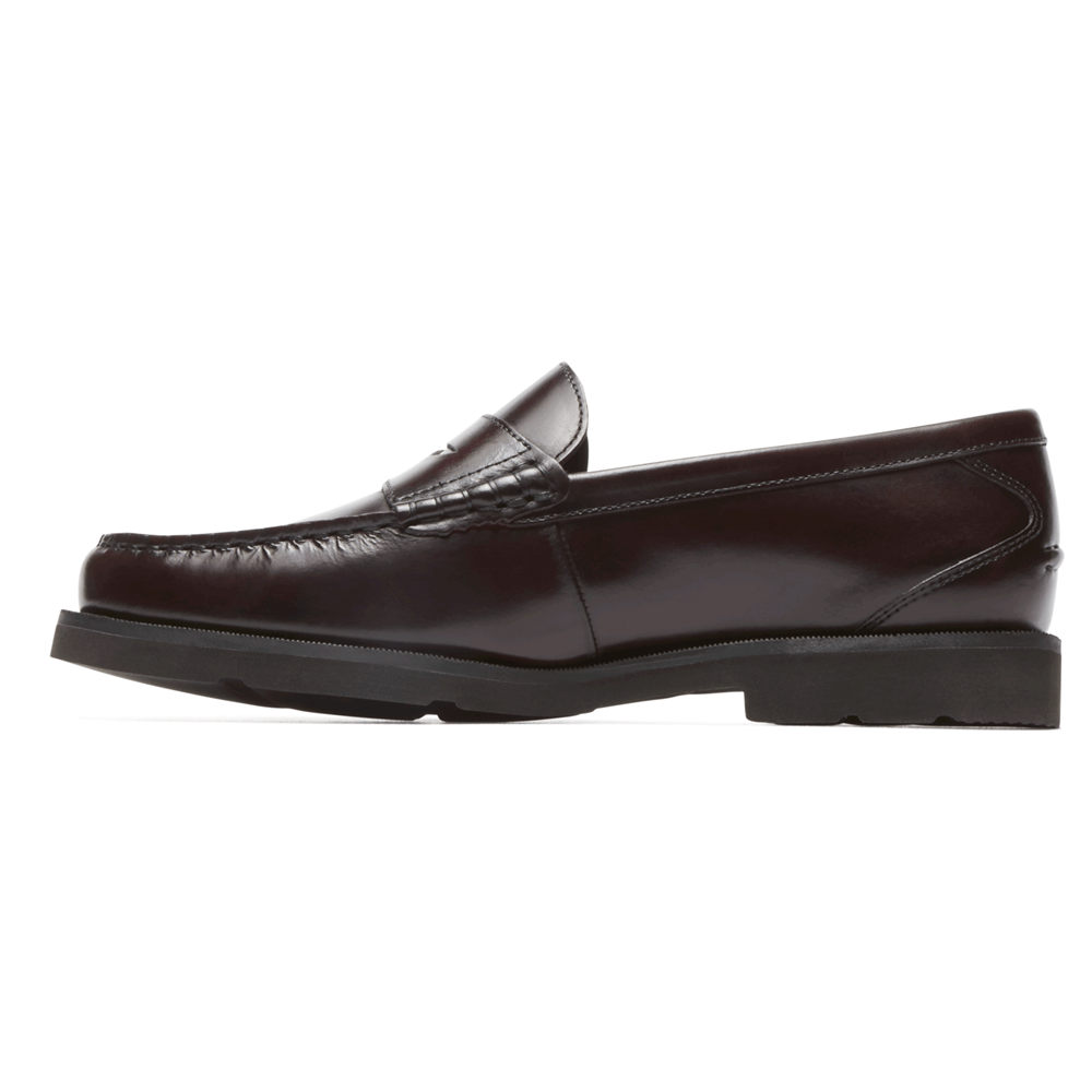 Rockport Mens Loafers Burgundy - Modern Prep Penny - UK 271-FWVOZH